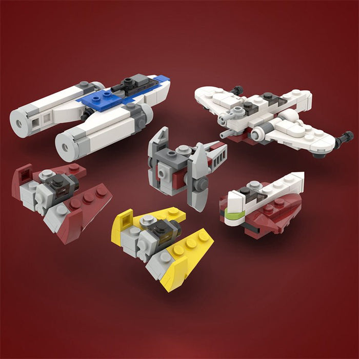 MOC - 42376 Micro Republic Starfighters - LesDiy - MOC -