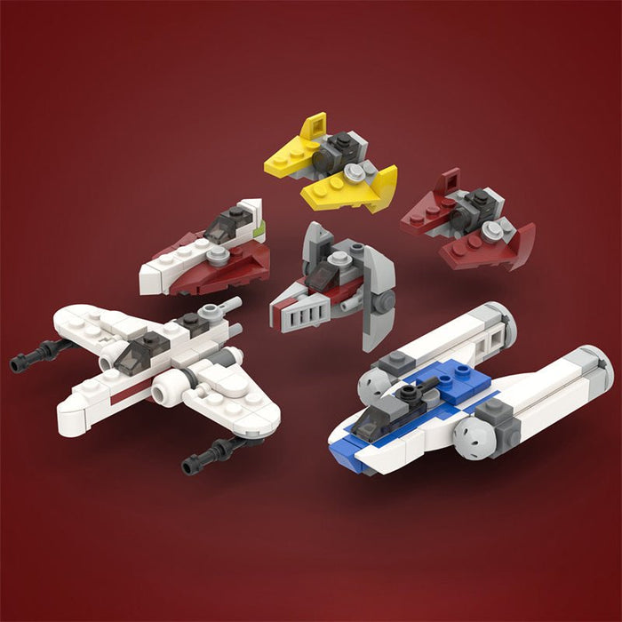 MOC - 42376 Micro Republic Starfighters - LesDiy - MOC -