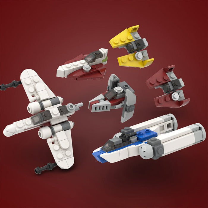 MOC - 42376 Micro Republic Starfighters - LesDiy - MOC -