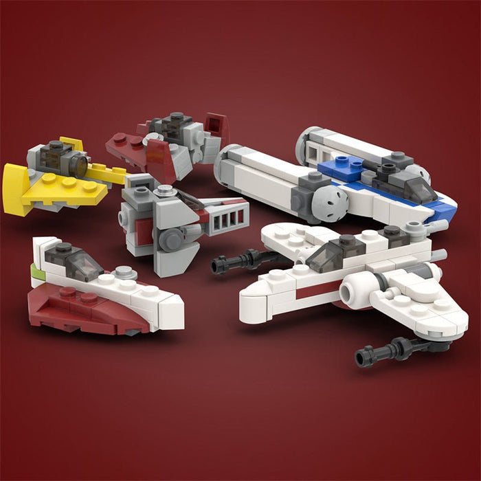 MOC - 42376 Micro Republic Starfighters - LesDiy - MOC -