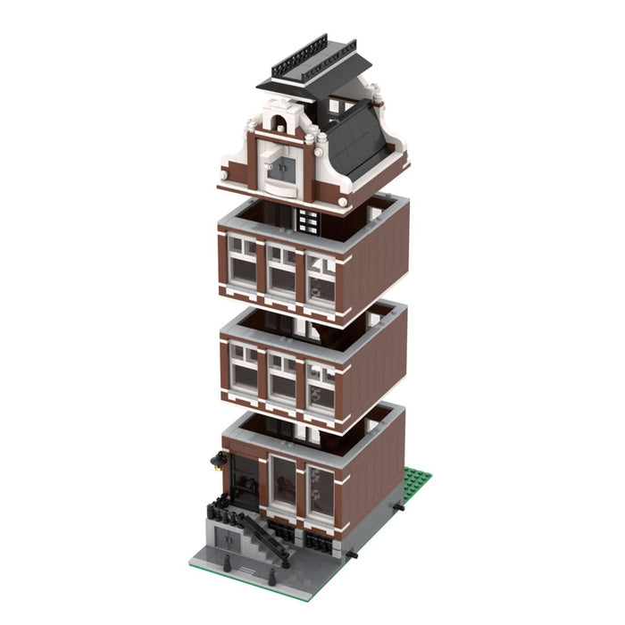 MOC - 46108 Amsterdam Canal House Nr 1 Modular Building - LesDiy -