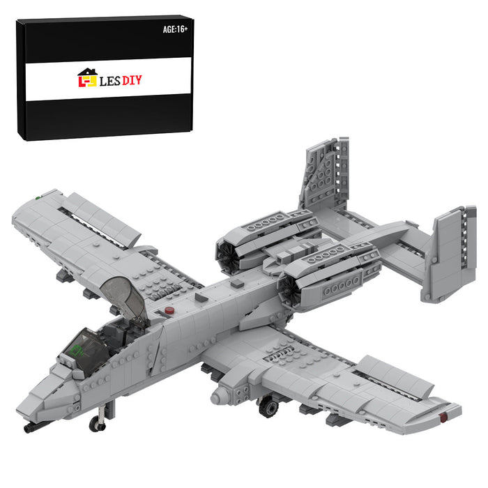 MOC - 46317 Fairchild Republic A - 10 Thunderbolt II | 1:35 Scale Building Blocks - LesDiy -