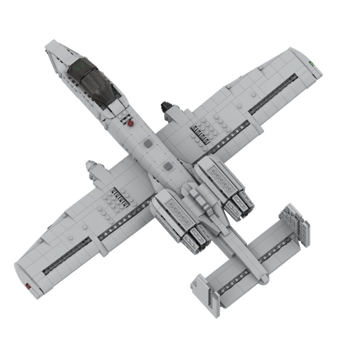 MOC - 46317 Fairchild Republic A - 10 Thunderbolt II | 1:35 Scale Building Blocks - LesDiy -