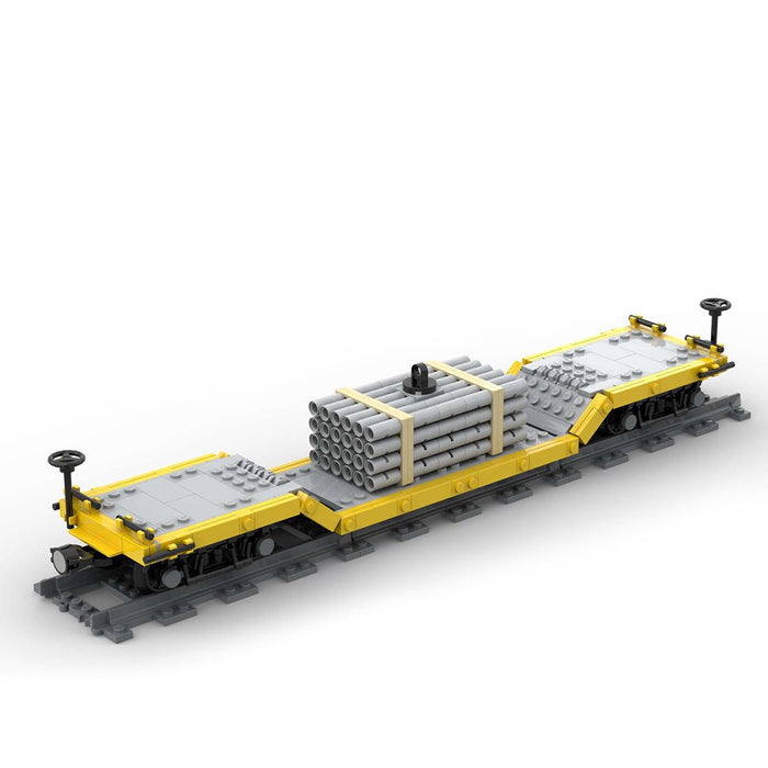 MOC - 46691 Center Drop Train Car Model - LesDiy - Locomotive -