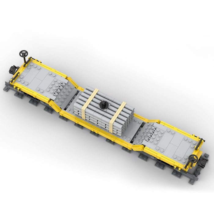 MOC - 46691 Center Drop Train Car Model - LesDiy - Locomotive -