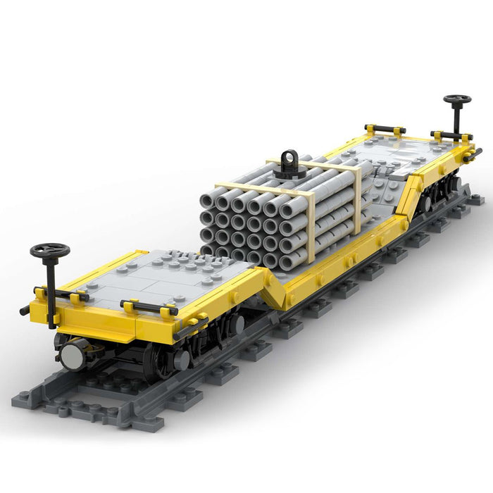 MOC - 46691 Center Drop Train Car Model - LesDiy - Locomotive -