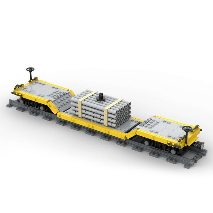 MOC - 46691 Center Drop Train Car Model - LesDiy - Locomotive -