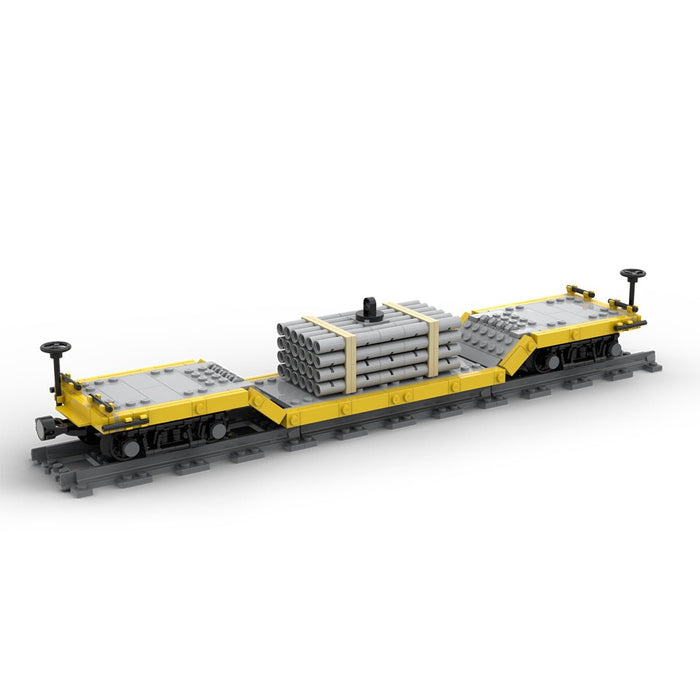 MOC - 46691 Center Drop Train Car Model - LesDiy - Locomotive -