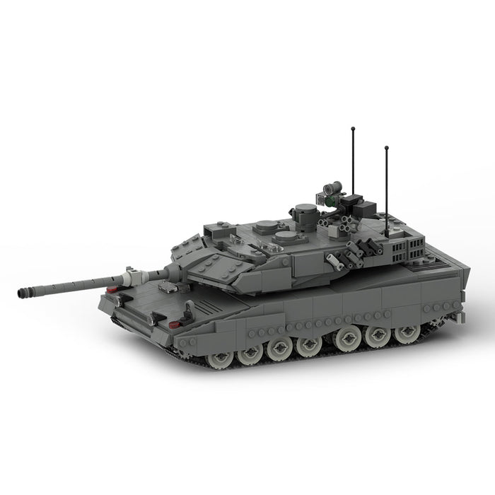 MOC - 46894 1:34 Scale Leopard 2 A7 MBT | Main Battle Tank Building Blocks - LesDiy -