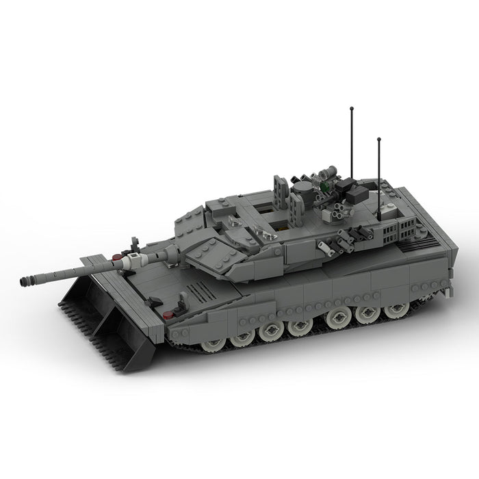 MOC - 46894 1:34 Scale Leopard 2 A7 MBT | Main Battle Tank Building Blocks - LesDiy -