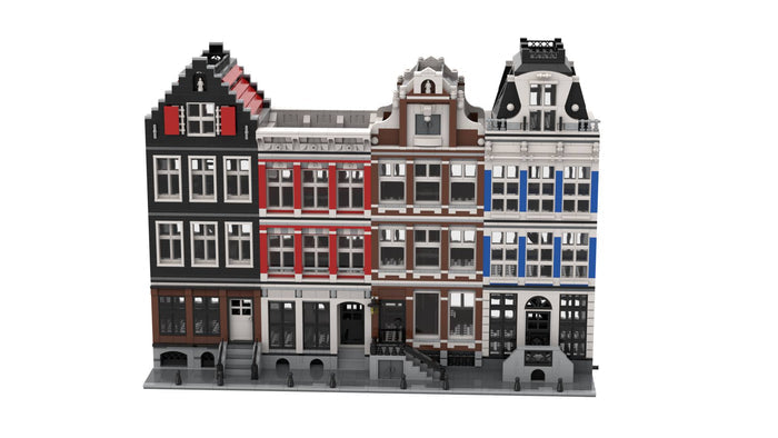 MOC - 47284 Amsterdam Canal House Nr 2 Modular Building - LesDiy -