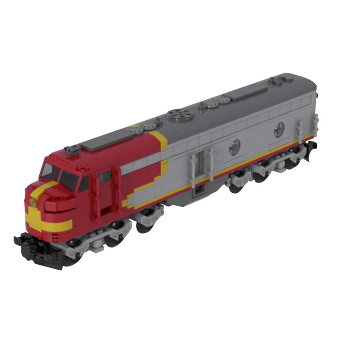 MOC - 47988 Static Version 6 wide EMDE8 Locomotive Building Blocks - LesDiy -