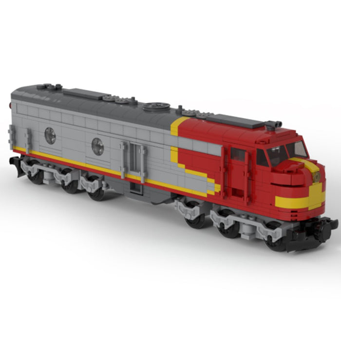 MOC - 47988 Static Version 6 wide EMDE8 Locomotive Building Blocks - LesDiy -
