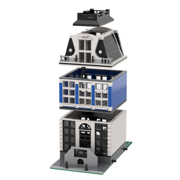 MOC - 48777 Amsterdam Canal House Nr 3 Modular Building - LesDiy -