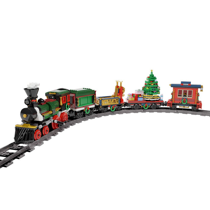 MOC - 49581 Christmas Train Building Blocks - LesDiy - MOC - Christmas Train