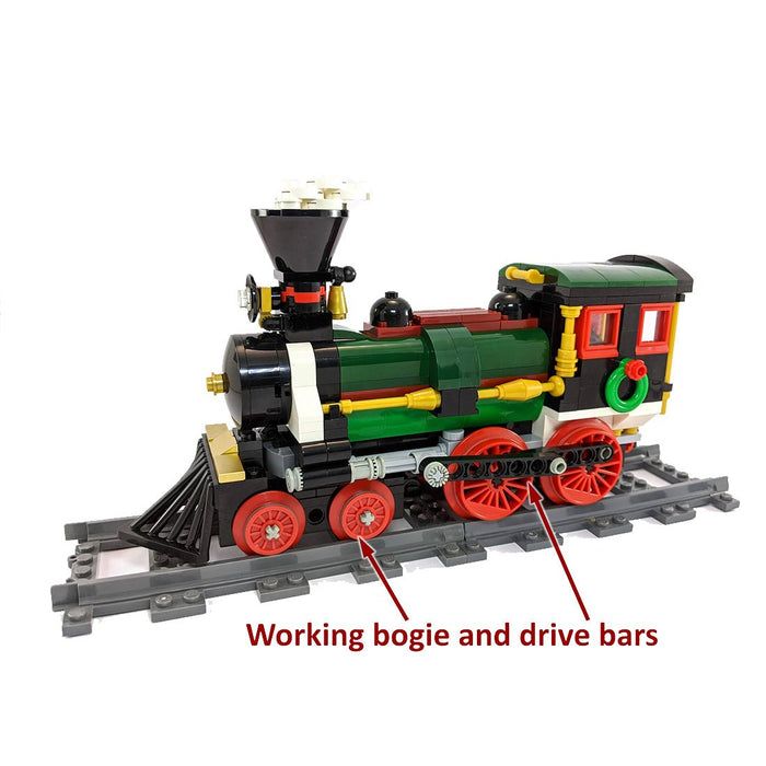 MOC - 49581 Christmas Train Building Blocks - LesDiy - MOC - Christmas Train