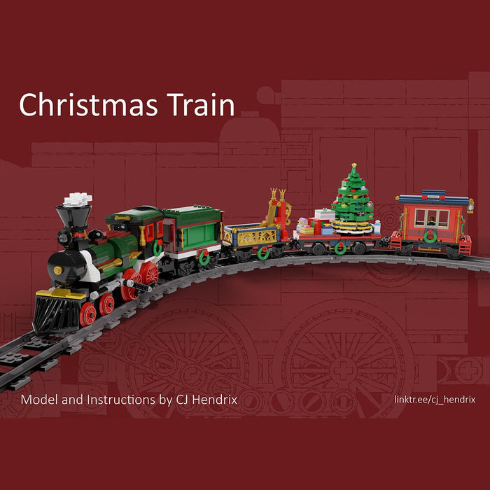 MOC - 49581 Christmas Train Building Blocks - LesDiy - MOC - Christmas Train