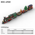 MOC - 49581 Christmas Train Building Blocks - LesDiy - MOC - Christmas Train(Without Track)