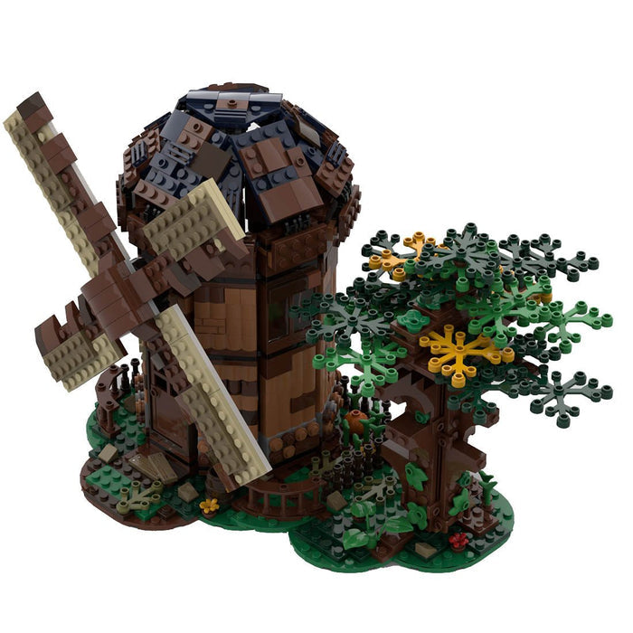 MOC - 52517 Medieval Dutch Windmill Building Blocks - LesDiy -