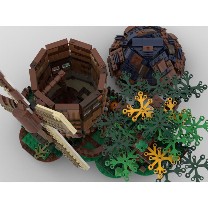 MOC - 52517 Medieval Dutch Windmill Building Blocks - LesDiy -
