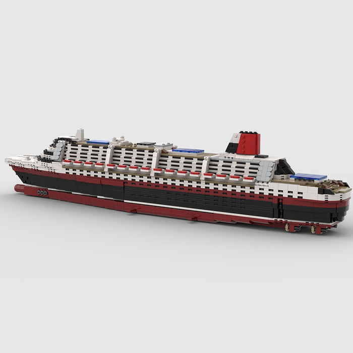 MOC - 55935 MS Poseidon 1/500 Large Steamship Building Blocks - LesDiy -