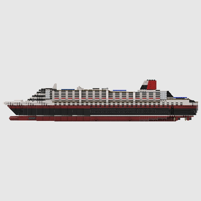 MOC - 55935 MS Poseidon 1/500 Large Steamship Building Blocks - LesDiy -