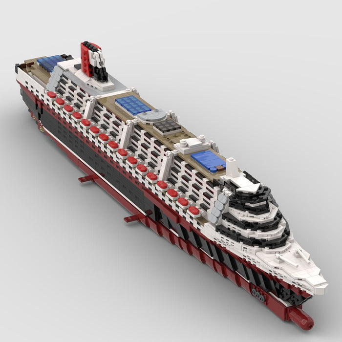 MOC - 55935 MS Poseidon 1/500 Large Steamship Building Blocks - LesDiy -
