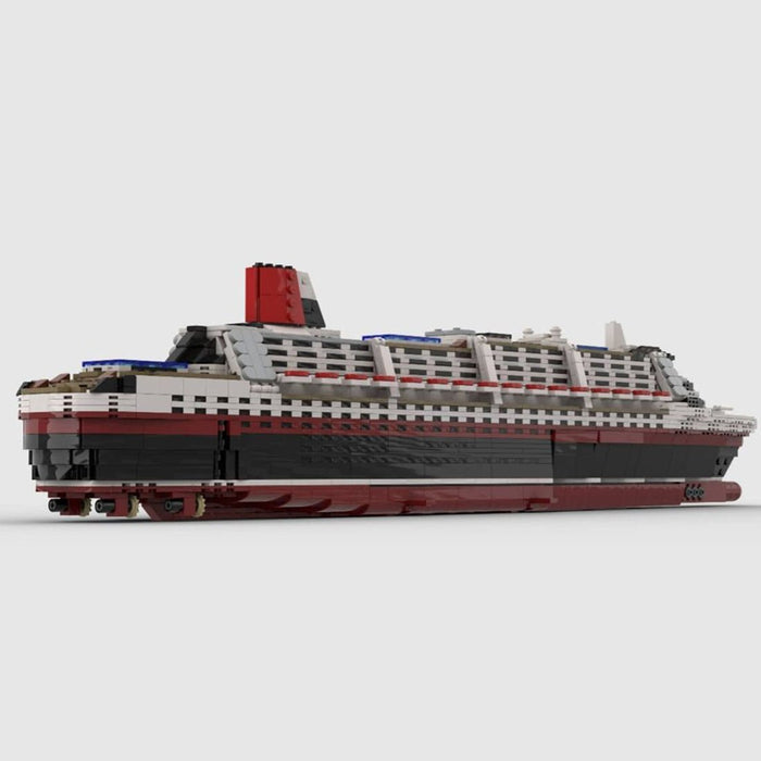 MOC - 55935 MS Poseidon 1/500 Large Steamship Building Blocks - LesDiy -