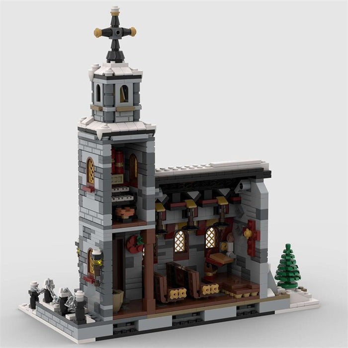 MOC - 58208 Little Winter Church - LesDiy - MOC -