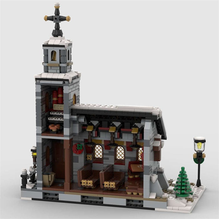 MOC - 58208 Little Winter Church - LesDiy - MOC -
