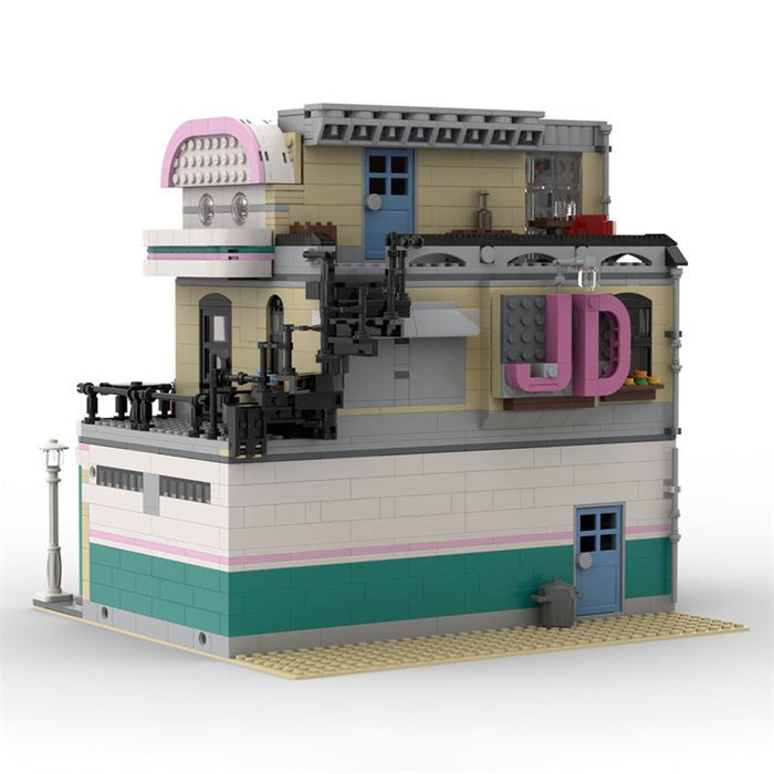MOC - 58435 Jim's Bowling Alley & Diner - LesDiy