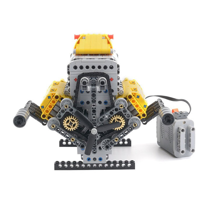 MOC - 60662 Crossplane V8 with Supercharger & Removable Covers - LesDiy - MOC -