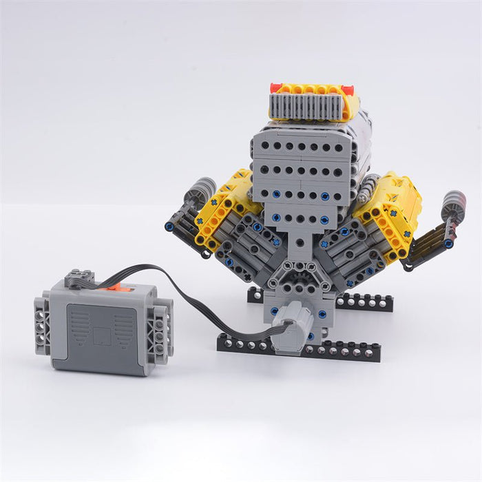 MOC - 60662 Crossplane V8 with Supercharger & Removable Covers - LesDiy - MOC -