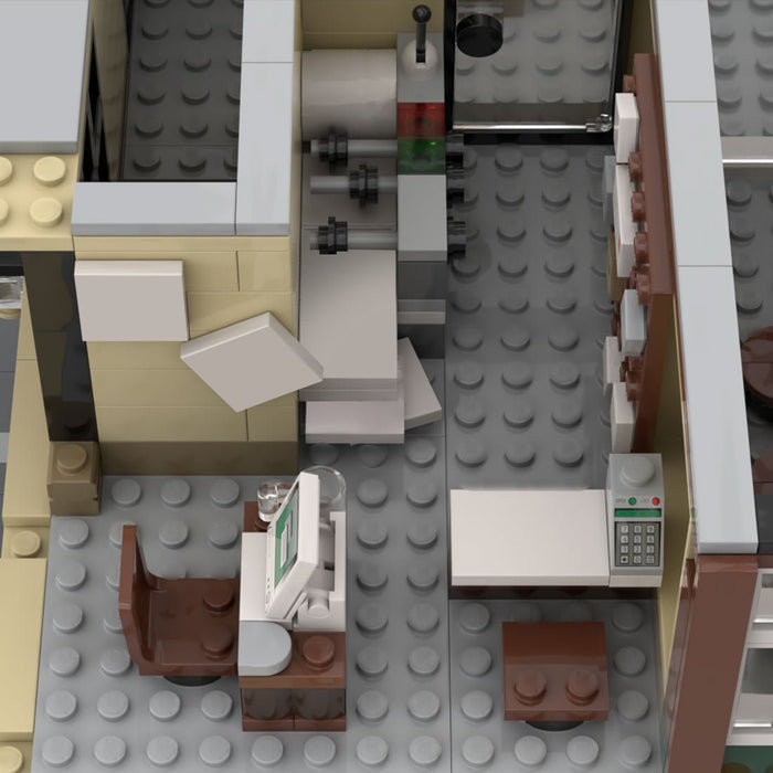 MOC - 64880 Town Square Corner Building Blocks - LesDiy -