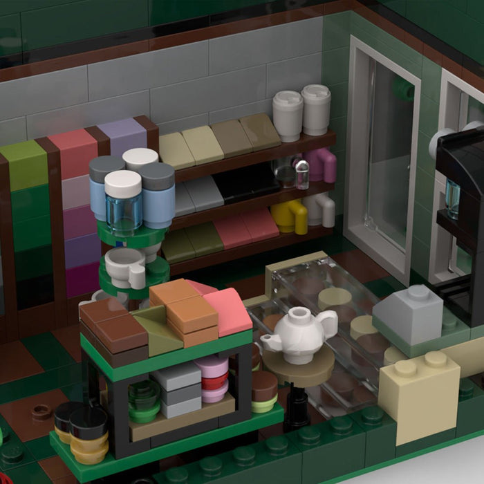 MOC - 64880 Town Square Corner Building Blocks - LesDiy -