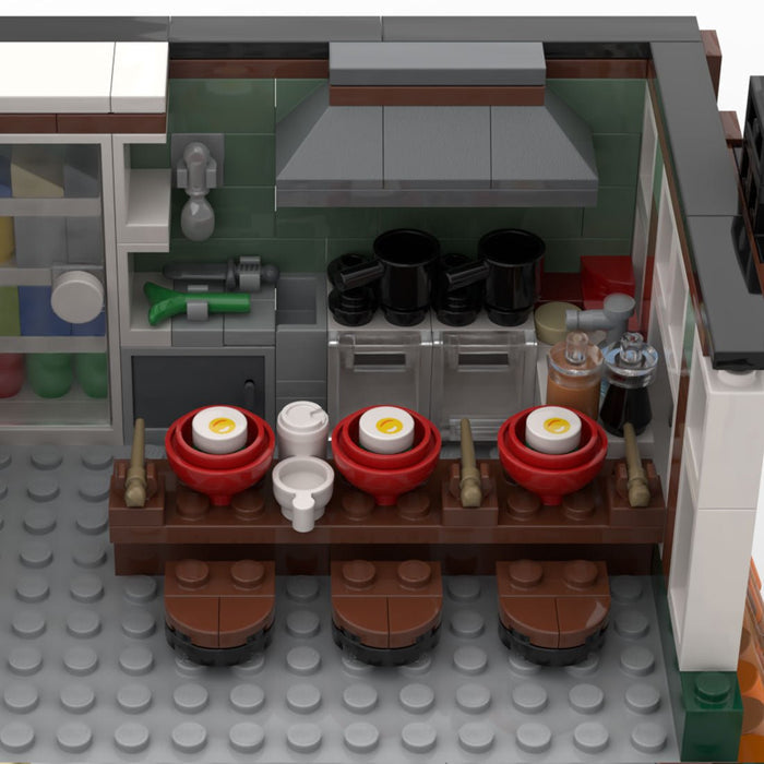MOC - 64880 Town Square Corner Building Blocks - LesDiy -