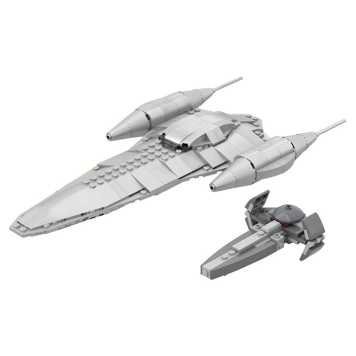 MOC - 65797 Micro Nubian Royal Starship & Sith Infiltrator Building Blocks - LesDiy -