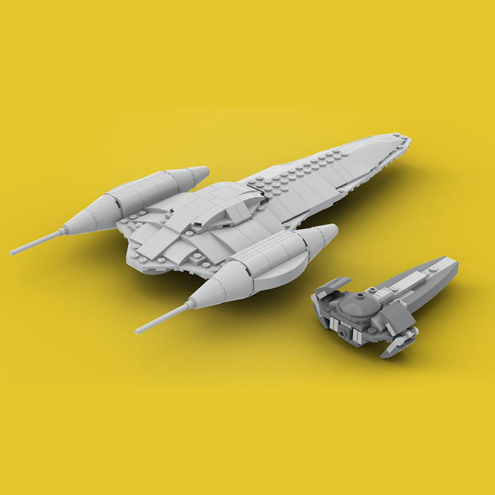 MOC - 65797 Micro Nubian Royal Starship & Sith Infiltrator Building Blocks - LesDiy -