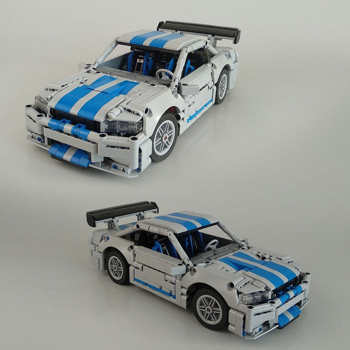 MOC - 65812 Technology R34 V2 Sports Car Model - LesDiy -