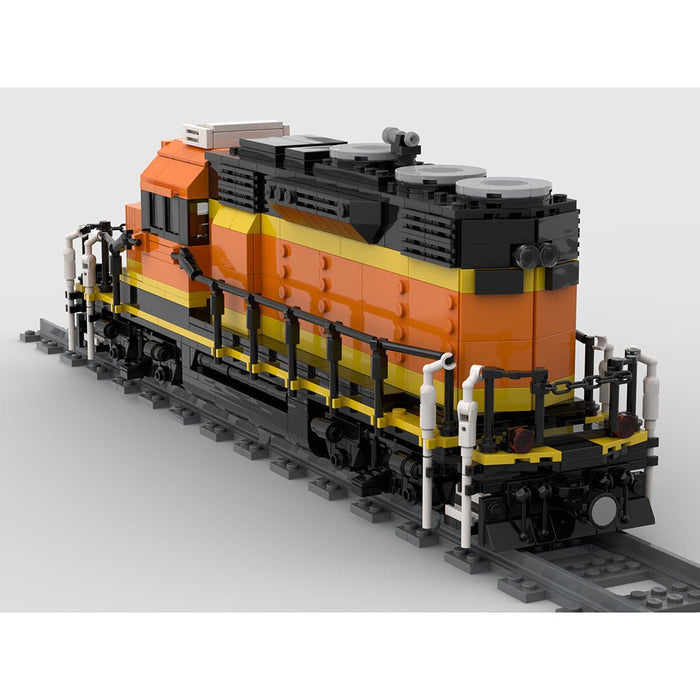 MOC - 66357 SD28P Locomotive Building Blocks - LesDiy - Locomotive -