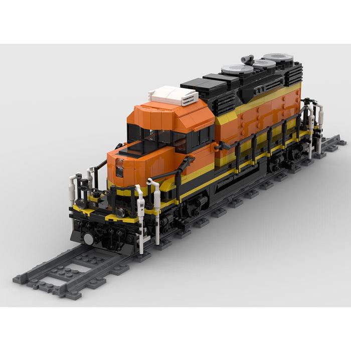 MOC - 66357 SD28P Locomotive Building Blocks - LesDiy - Locomotive -