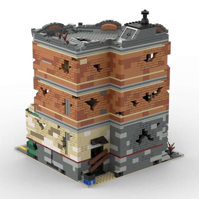 MOC - 66422 Corner Garage - Apocalypse Version Building Blocks - LesDiy - MOC -