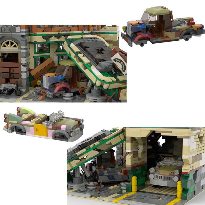 MOC - 66422 Corner Garage - Apocalypse Version Building Blocks - LesDiy - MOC -