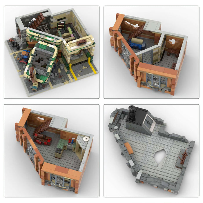 MOC - 66422 Corner Garage - Apocalypse Version Building Blocks - LesDiy - MOC -