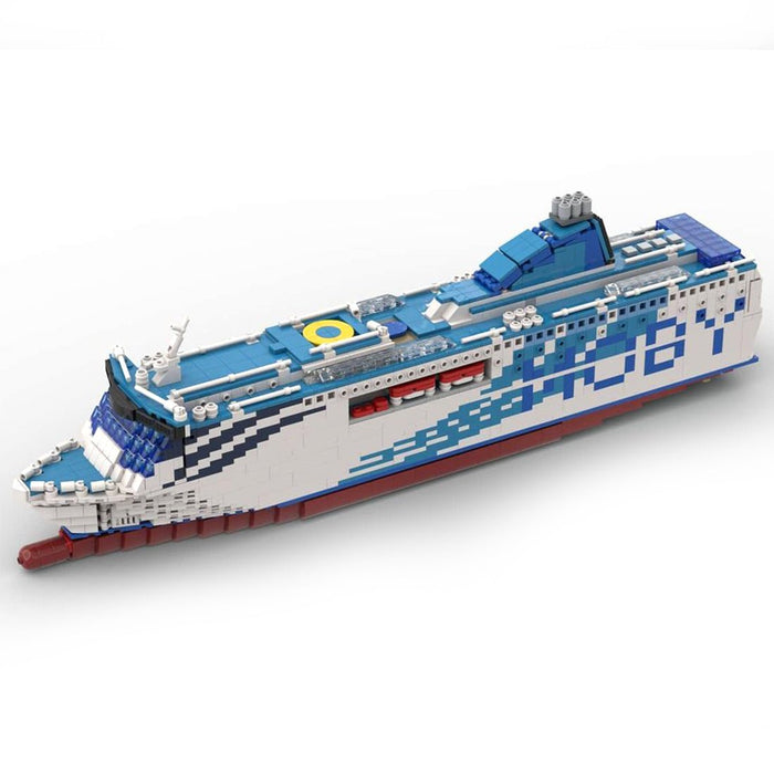 MOC - 70745 Moby Aki Large Cruise Ship Building Blocks - LesDiy -