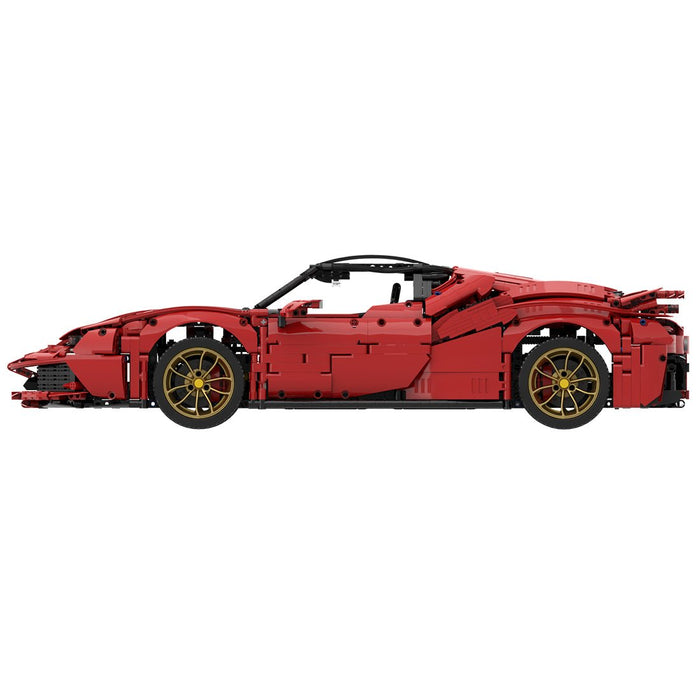 MOC - 72952 1:8 Scale Highway Super Sports Car - LesDiy -