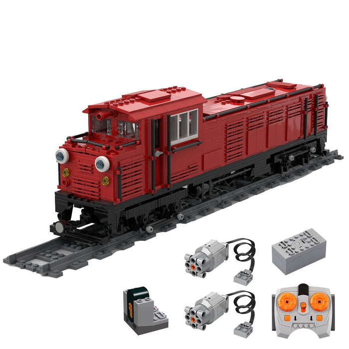 MOC - 75548 Japanese DL 43 Locomotive Building Blocks - LesDiy - Locomotive -