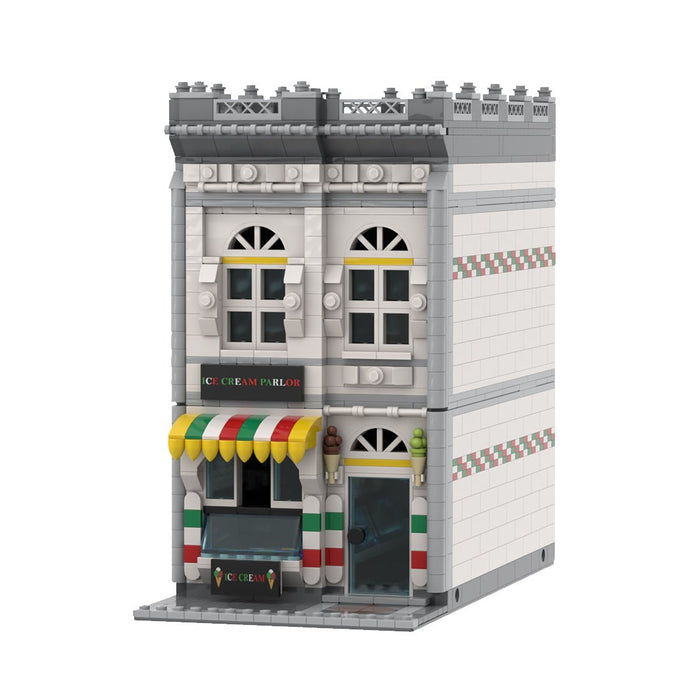 MOC - 76396 Ice Cream Parlor Building Blocks - LesDiy -