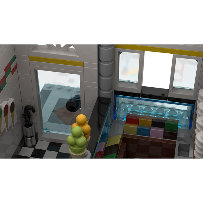 MOC - 76396 Ice Cream Parlor Building Blocks - LesDiy -