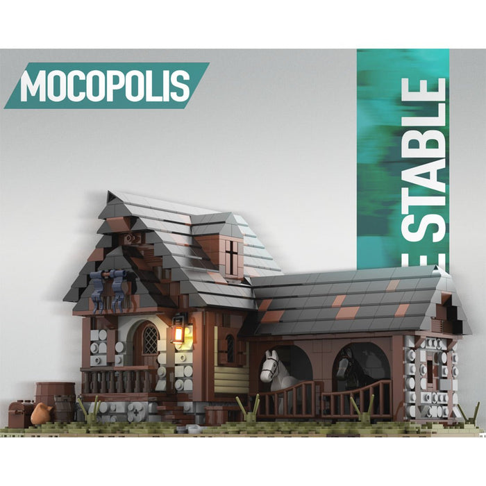 MOC - 76635 MOC Medieval Horse Stable - LesDiy -